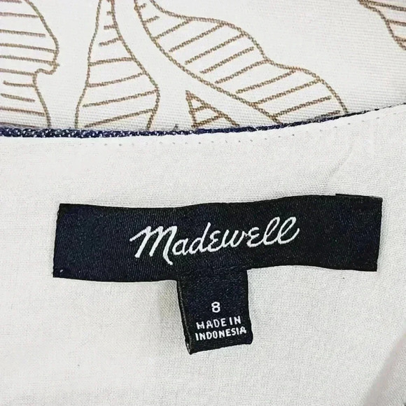 Madewell Cotton Blend Short sleeve Mini Shift Dress 8 - Picture 4 of 8